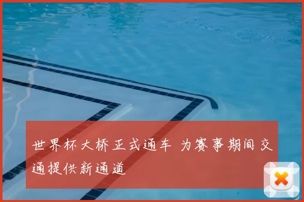 世界杯大桥正式通车 为赛事期间交通提供新通道