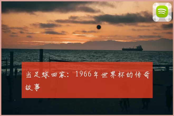 当足球回家：1966年世界杯的传奇故事